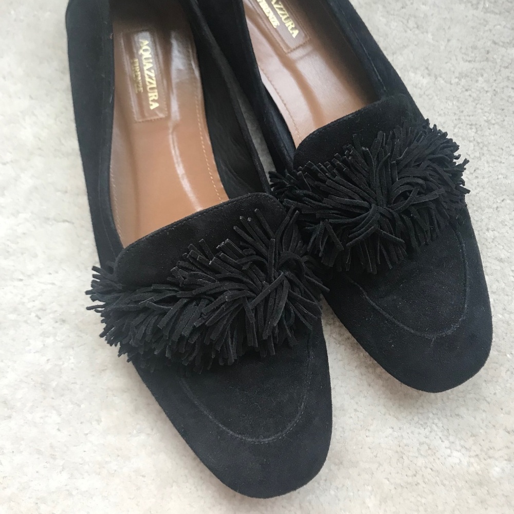 Aquazzura Wild Suede Flats